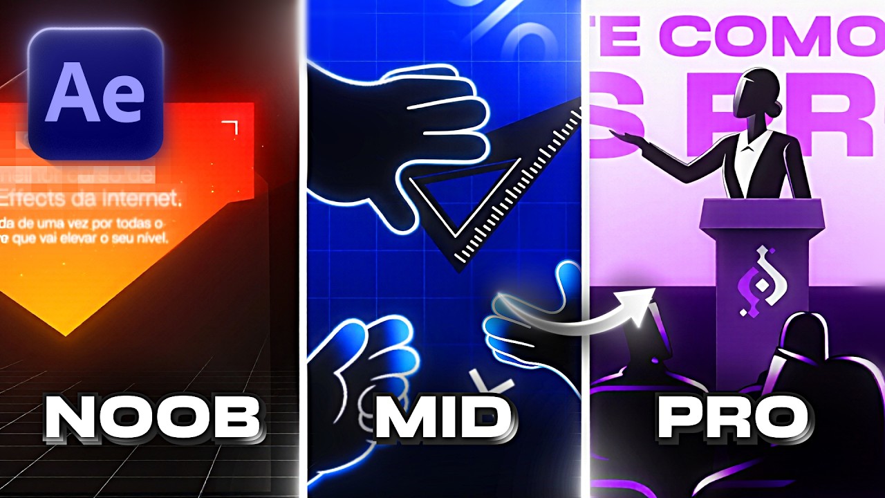 Aprenda ANIMAÇÕES do ZERO 👉 SEMI-PRO 👉 PRO no After Effects!
