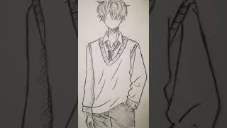 Anime boy #sketch #anime #drawing