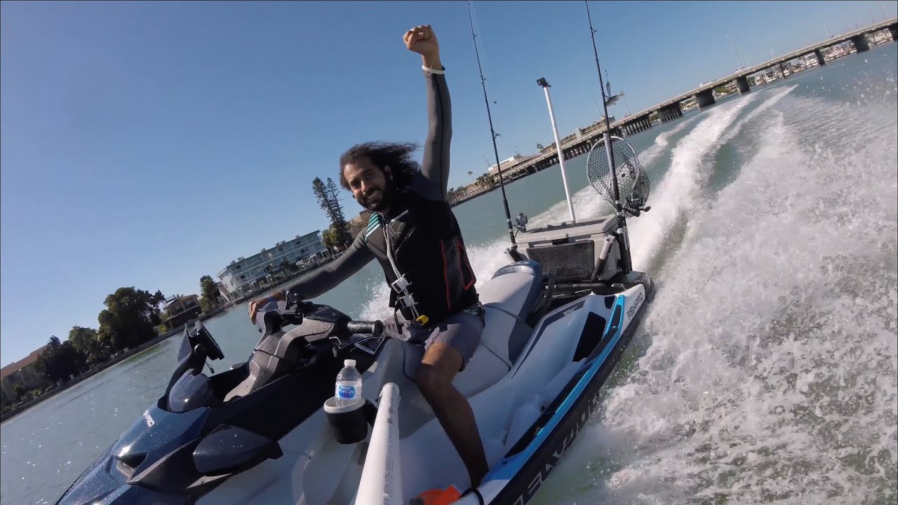 Trolling fishing on the 2021 Sea-Doo Fish Pro 