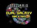 Stellaris: Dual Galaxy 1100 Stars Timelapse