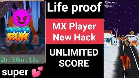 MX player Escape Run game hack trick | MX player new Escape Run game hack trick | unlimited score
