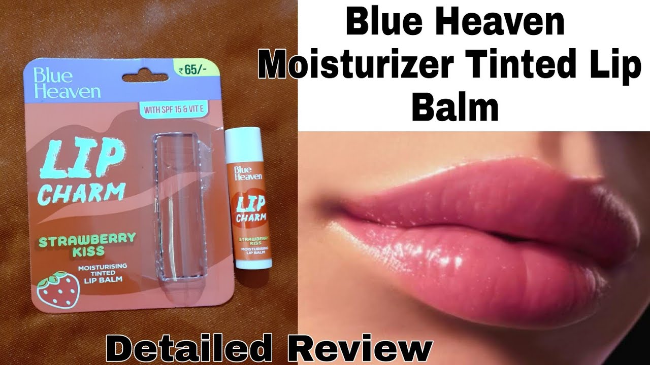 Blue Heaven LIP Charm LipBalm Witj SPF 15+ and Vit E Strawberry Balm