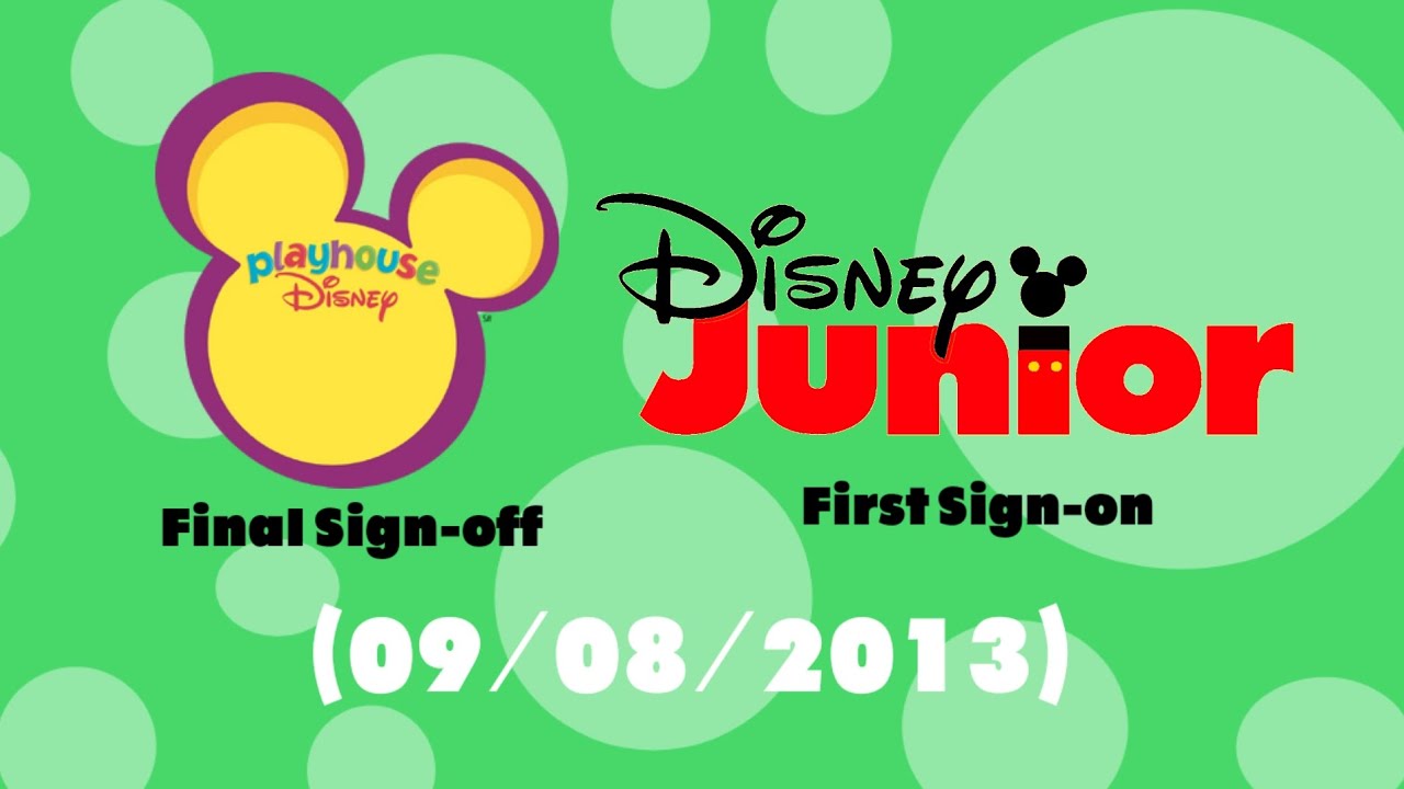 Playhouse Disney Final Sign-off and Disney Junior First Sign-on (09/08 ...