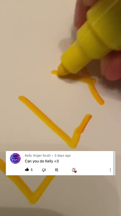 Writing Kelly’s name