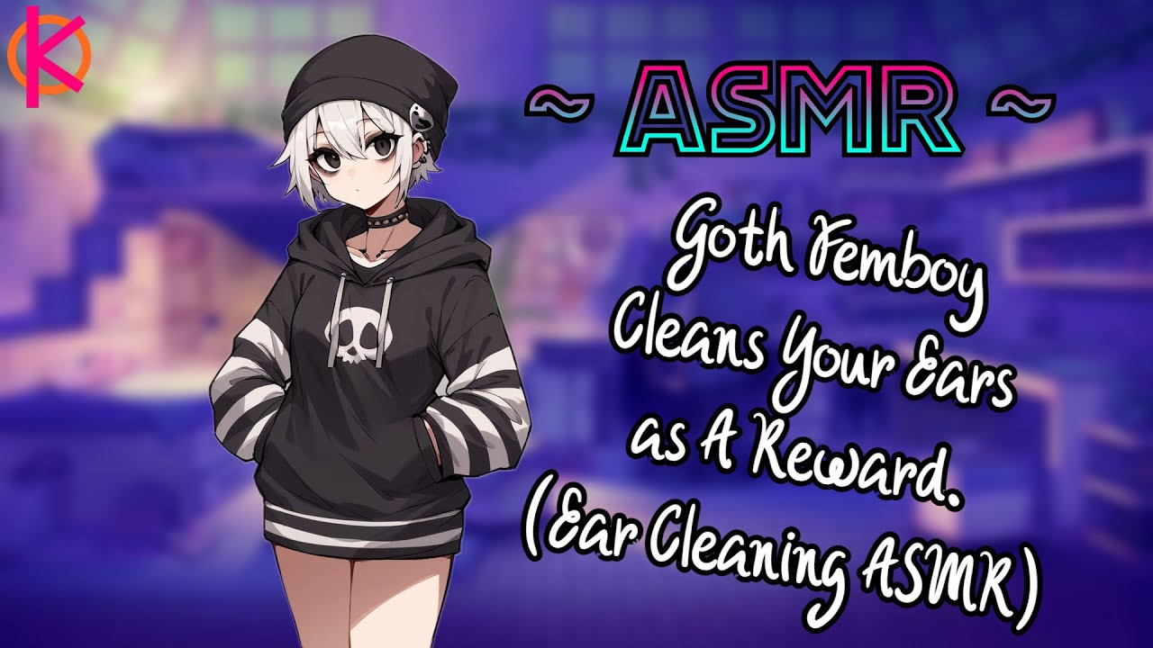 [ASMR] Goth Femboy Cleans your Ears | [Ear Cleaning, Cupping & Tapping] [M4M]