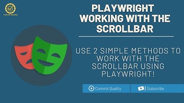 Playwright - How to control scrollbar