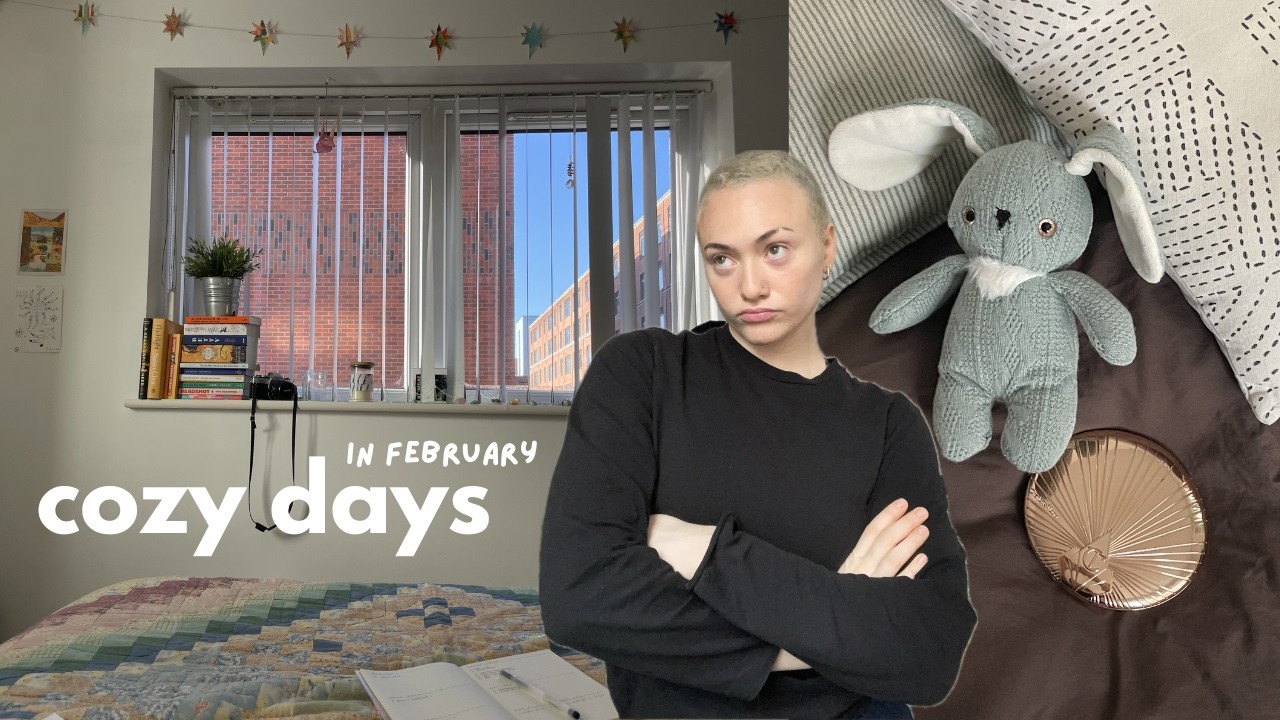 winter days in february 🧸 updated makeup routine, making soup, dyeing my hair + going for walks