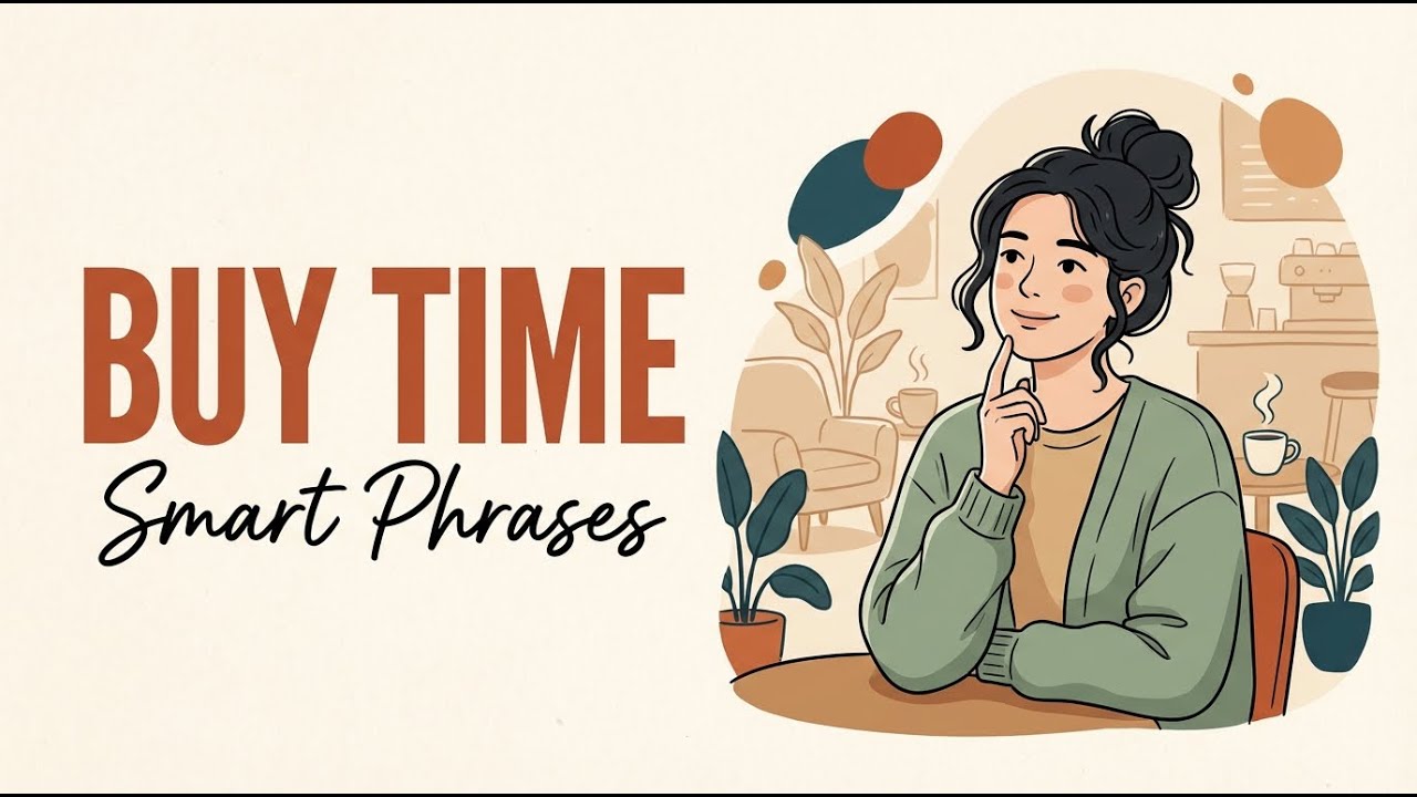 How to Think Fast in English | 3 Phrases for Awkward Silence