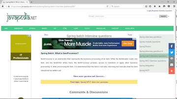 Spring Batch: What is ItemProcessor? | javapedia.net