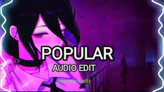 The Weeknd feat. Playboi Carti & Madonna - Popular [ EDIT AUDIO ]