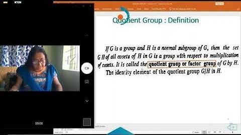 ABSTRACT ALGEBRA LEC 4 by RANJANA DUTTA