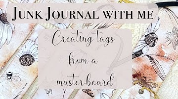 Junk Journal With Me - Creating tags from a Masterboard