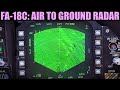 FA-18C Hornet: Air To Ground Radar (Basics)(With AGM-84D Harpoon) | DCS WORLD