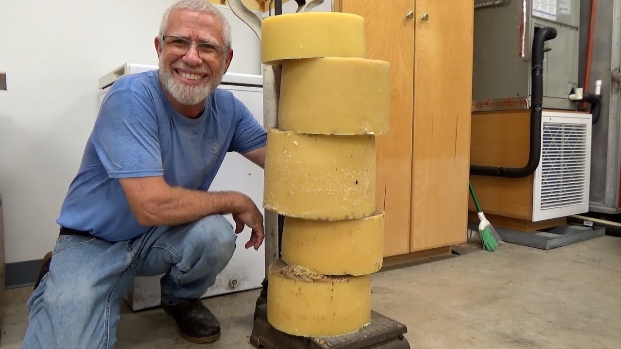 Rendering and cleaning up all the wax cappings from our honey supers.