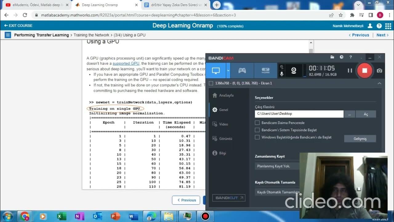Namık Mehmetbeyli, Ödevi, Matlab deep learning Onramp, 45/6/7/8