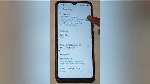 How to off do not disturb in realme c25s,off do not disturb setting