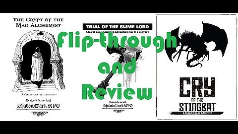 3 Level 0 Adventures (Gauntlets) for the Shadowdark RPG - Flip-through and Review