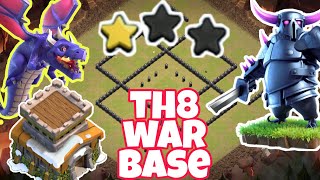 Incredible Th8 War Base Anti 2Star With Link Layout