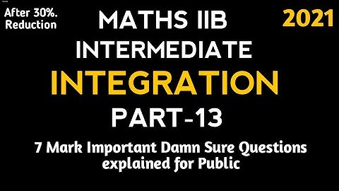 Intermediate Maths 2B Very Important Damn Sure Essay Questions || Part-13 || 2021