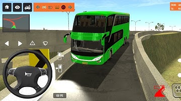 2025 new coach bus simulator 💥 || indonesia bus simulator part-166 #bus #game #simulator #comman  