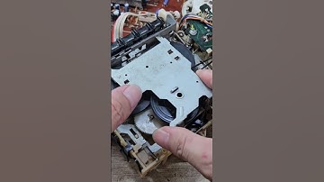 Install the belts on cassette mechansim Sony cfs 1010s cassette player #cassetteplayer