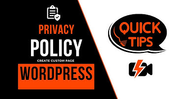How to add privacy policy page in wordpress | WordPress Tutorial