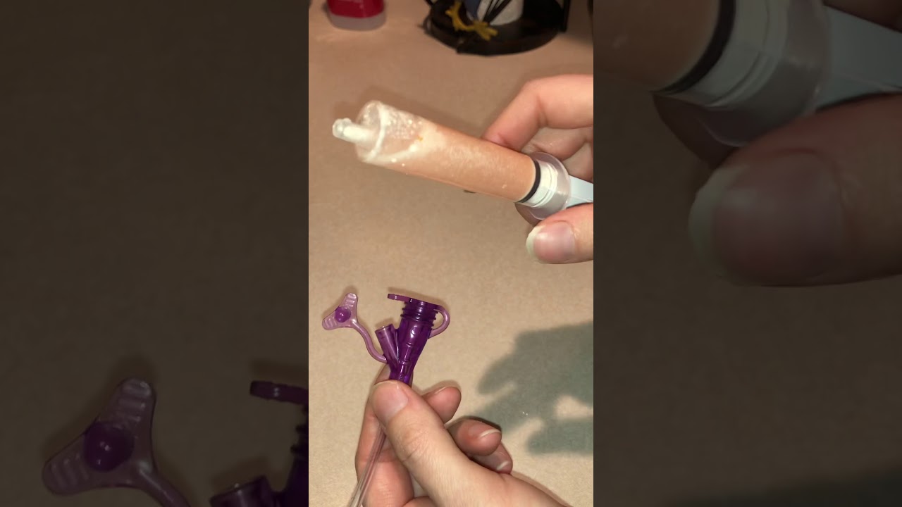 How to give a crushed pill through a gtube.