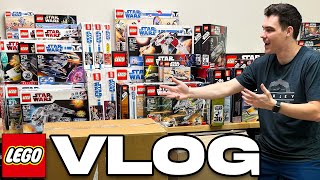 Organizing EVERY LEGO Star Wars Set EVER + Shopping for Whatnot Giveaways! (MandR Vlog)