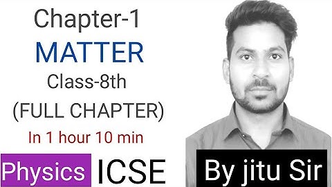 Physics/ICSE/Class 8th/Chapter 1/MATTER