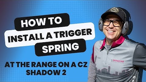 CZ Shadow 2 - How to change the trigger spring