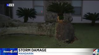 Assessing damage after severe storms blew through area