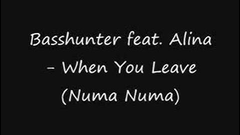 Basshunter & Alina - When You Leave (Numa Numa)