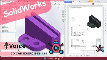 SolidWorks | 3D CAD EXERCISES 115 | StudyCadCam | Solution Tutorial |