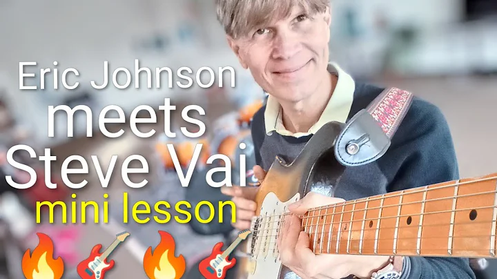 Eric Johnson Pentatonics meets Steve Vai🔥🎸(mini-lesson) #ericjohnson #stevevai #guitarlesson 