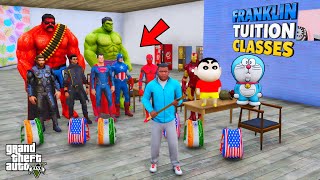Franklin Ask Question & Answer in His Tuition Classes Read Books Shinchan or All Students in GTA V