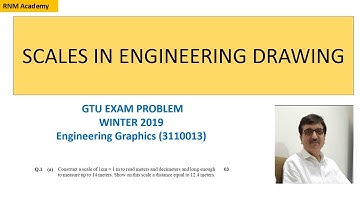 Scales in engineering drawing| GTU Exam Problem | RNM Academy
