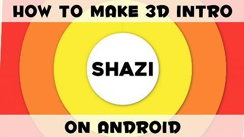 How To Make 3D Intro For Youtube Videos On Android Or Iphone | KineMaster Tutorial | SHAZI
