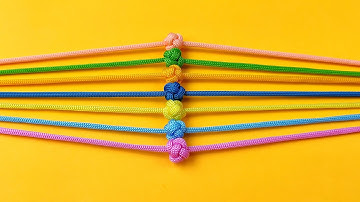 How to tie easy knot pattern # Paracord/Macrame #18