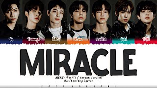 NEXZ (넥스지) - 'MIRACLE' (Korean Version) Lyrics [Color Coded_Han_Rom_Eng] Resimi