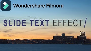SLIDING TEXT REVEAL ANIMATION | WONDERSHARE FILMORA X | SKF!