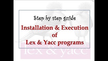 Installing lex & yacc package in ubuntu and running Lex and yacc programs