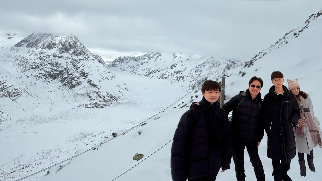 2025.2.7 德瑞十天之旅 第6天(阿雷奇冰川小鎮~觀看冰河、搭冰河列車 路線)