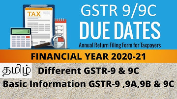 GSTR 9/9C Due Date Extended filing of FY 2020-21|GSTR9/9C Difference|GSTR9,9A,9B,9C Meaning of Basic
