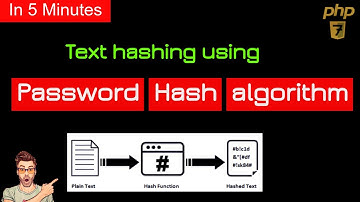 coding password hashing on input text using PHP7 | password hash |password hash algorithm in php