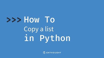 How to copy a list in Python