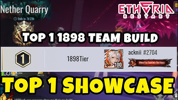 Nether Quarry Shadow Flame Hoyan Top 1 1898 Score Showcase | Etheria Restart