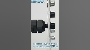 MINOVA Electric Rivet Tool M8 (5/16-18 UNC) Rivet Nut #rivet #relaxing #asmr