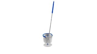 Quickie Clean Water Spin Mop System with 3 Mop Heads