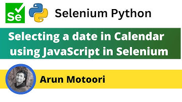 Selecting a date in Calendar field using JavaScript in Selenium (Selenium Python)