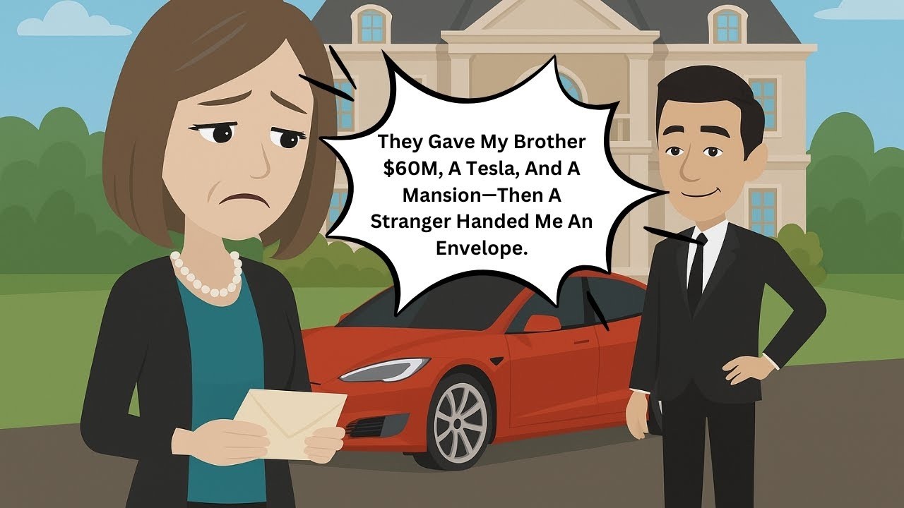 They Gave My Brother $60M, A Tesla, And A Mansion—Then A Stranger Handed Me An Envelope